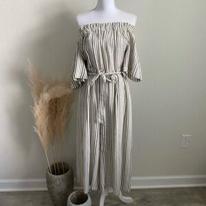 BCBG Linen Blend Jumpsuit